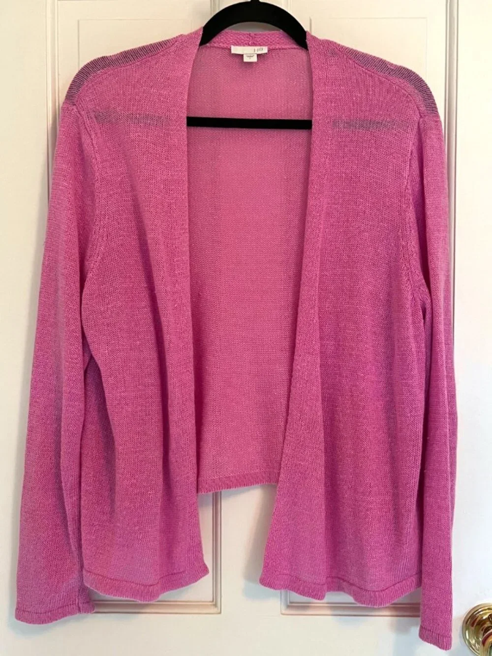 J.Jill Orchid Lightweight Summer Cardigan Sweater Large